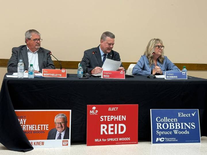 Health care, parental rights dominate fiery Spruce Woods byelection debate