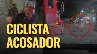 (VIDEO) CICLISTA ACOSA Y AMENAZA A CONDUCTORA EN EL COECILLO