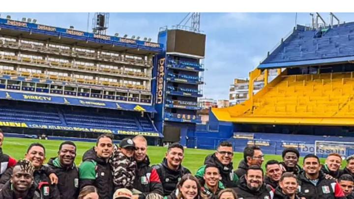 Once Caldas y Dayro Moreno hacen turismo en Buenos Aires antes de chocar con Huracán: el equipo visitó La Bombonera de Boca Juniors