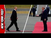 Watch: Trump and Putin Shake Hands Ahead of High-Stakes Meeting on Ukraine