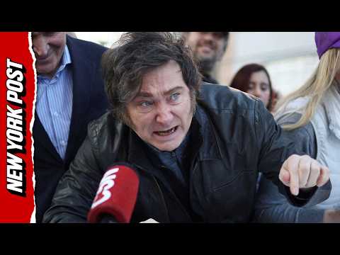 Chaos as Argentine President Milei's Motorcade Attacked by Crowd with Rocks