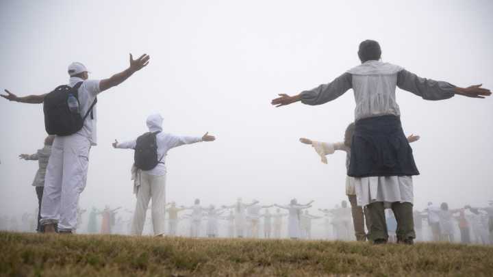 Bulgarian devotees welcome ‘divine new year’ in mountaintop ritual