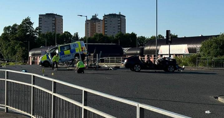 Cop to stand trial after police van and car crash leaving man seriously injured