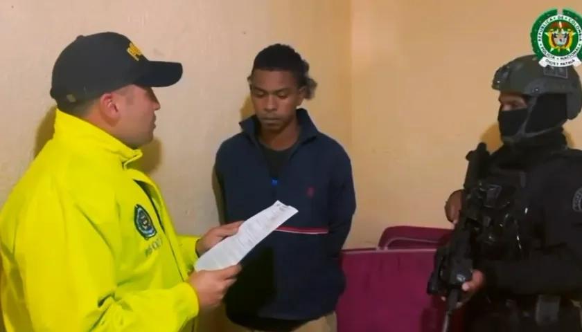 Capturan en Soacha a alias ‘Totoy’, señalado por homicidios de policías en Cartagena