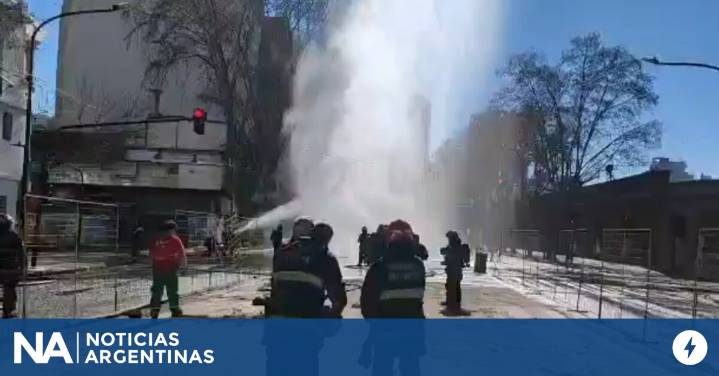 Operativo en Palermo por un escape de gas frente al Sanatorio Los Arcos
