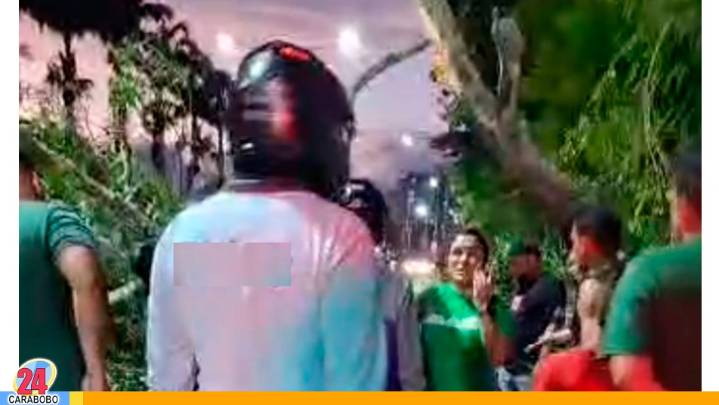Falleció el motorizado que le cayó el árbol encima en Naguanagua