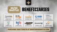 New Orleans Saints kick off 2025 season with 50/50 raffle to benefit local charities