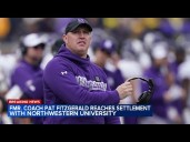 Northwestern, former football coach Pat Fitzgerald reach settlement in hazing scandal