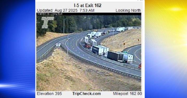 TRAFFIC ALERT: Log truck crash on Interstate 5 near Cottage Grove