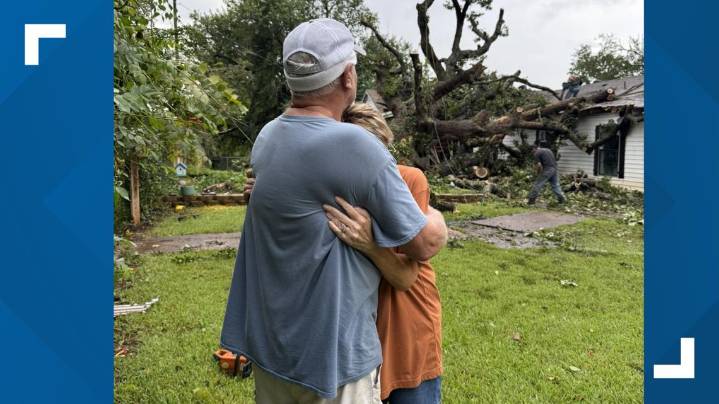 Tyler family finds support in faith after tree wrecks home