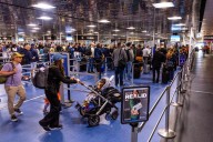 TSA touchless security checkpoint at Harry Reid Airport