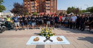 Homenaje en Aranda de Duero al ciclista Iván Meléndez, fallecido este sábado durante la Vuelta Junior