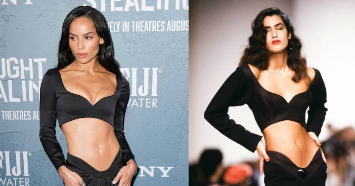 Zoë Kravitz's Ab-Baring 'Caught Stealing' Premiere Look Channels the ’90s Runways