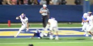 WATCH: Center’s Bluford dodges TFL, scores 100