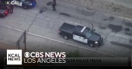 Long Beach police pursued one of their own vehicles after suspect hijacked the police truck