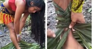 Mujer se viraliza al mostrar cómo elabora zapatos desde cero con hojas de palma