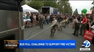Bus pull event held in Altadena to raise money for Eaton Fire victims