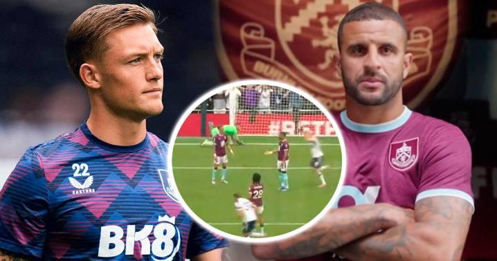 Oliver Sonne recibió firme reclamo de Kyle Walker tras gol de Tottenham a Burnley