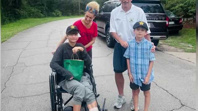 Volusia County sheriff visits e-bike crash victim