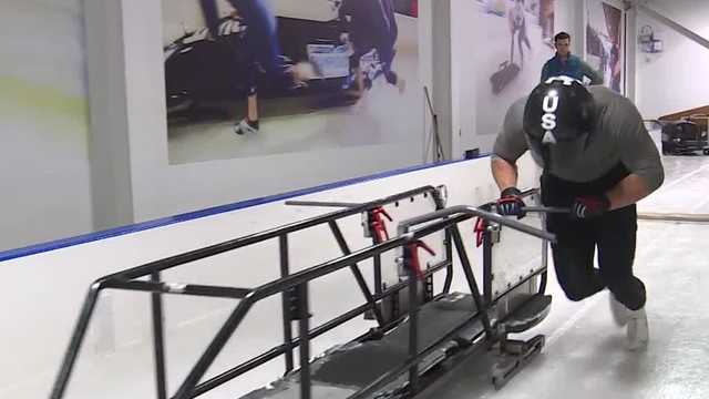 What heat wave? These US bobsledders are already training for the Olympics on real ice