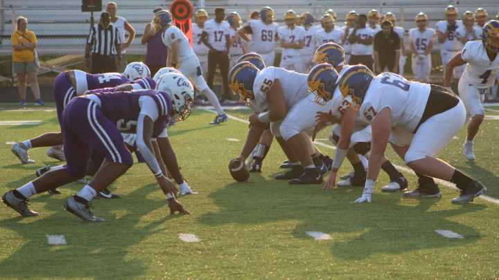 See the photos! Muncie Central football vs Greenfield