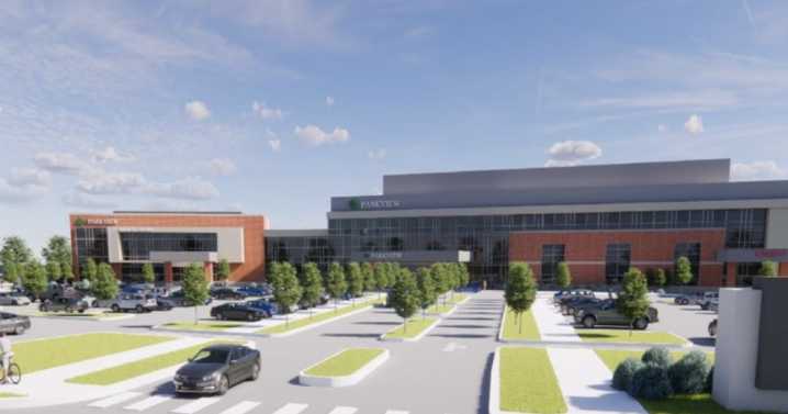 Parkview Health building hospital and medical offices in Lebanon