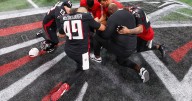 PHOTOS: Falcons-Lions exhibition opener suspended after injury to Lions player