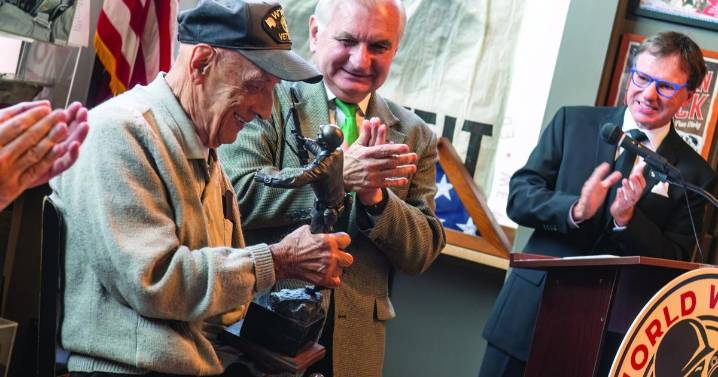 RI veteran honored by World War II Foundation for D