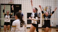 Gray's Creek vs. Laney Volleyball highlights; Bears won 3