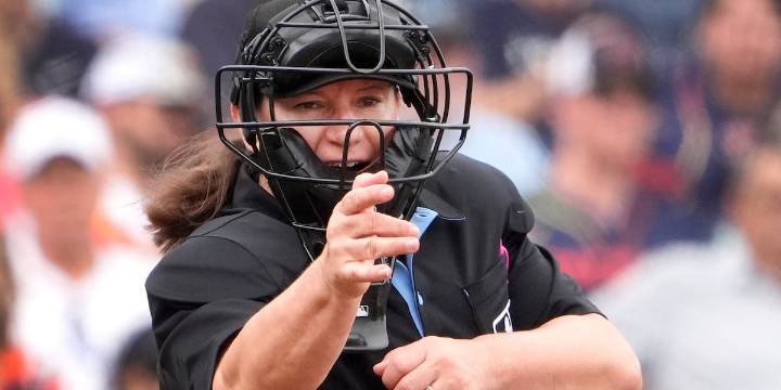 MLB is calling up its first female umpire, promoting Jen Pawol for Saturday’s Marlins