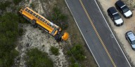 Multiple students injured in school bus rollover crash on first day of class
