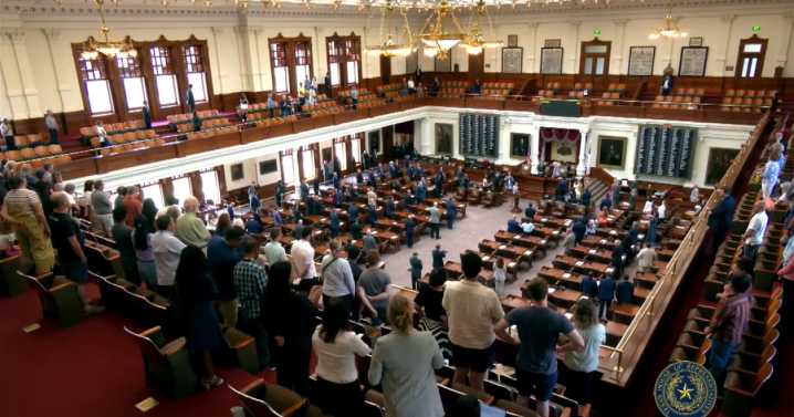 The Texas House of Representatives reconvenes Monday