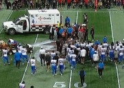 Maurice Morris es llevado al hospital en el juego Lions contra Falcons