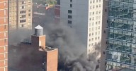 New York 'explosion' horror as black smoke surrounds Manhattan after 'blast'