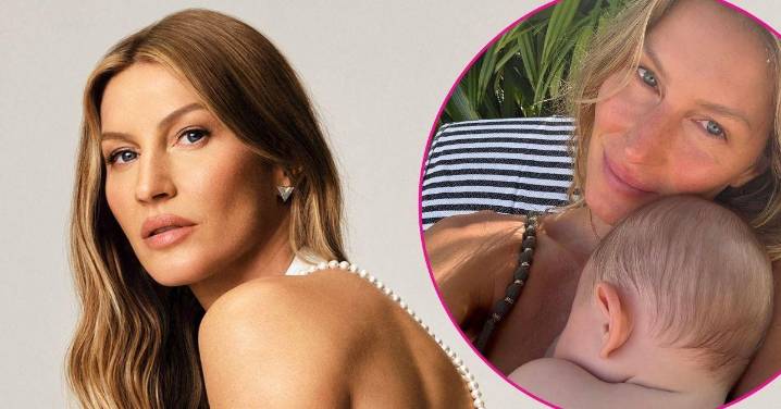 Gisele Bündchen Looks Flawless as She Cuddles With Her Baby Boy in Rare Makeup