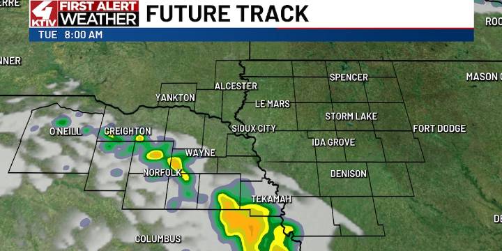 The cool weather to get a little warmer with maybe even a couple shower chances