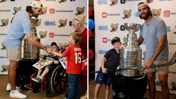 Ekblad brings Stanley Cup to former OHL arena in Barrie