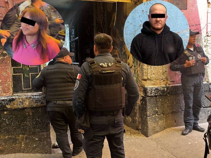 Detienen a pareja en Tepito con arma y decenas de dosis de mariguana