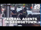 Federal agents patrol Georgetown in Washington, DC as President Trump's takeover continues