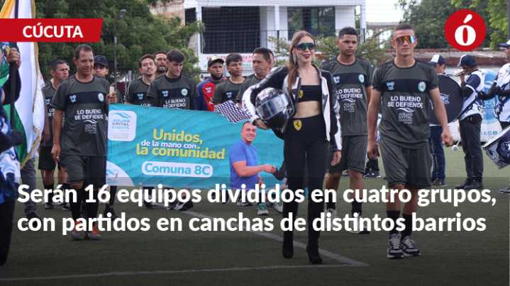 Aguas Kpital une a las comunas de Cúcuta en torneo de fútbol