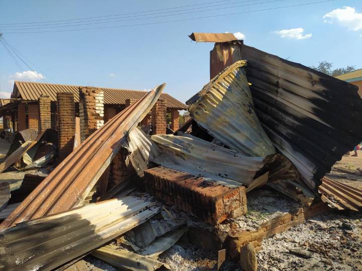 Fire Guts Part of Balaka Main Market