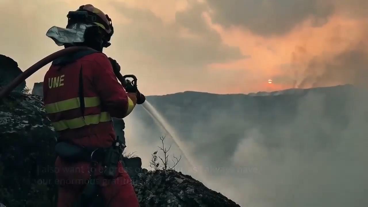 Spanish prime minister thanks European assistance in fighting wildfires