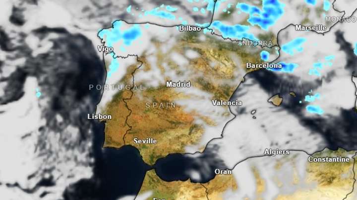 Irrumpe en la península un frente atlántico cargado de lluvias: esta es su trayectoria