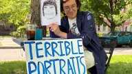 For $5, this man will draw a terrible portrait of you