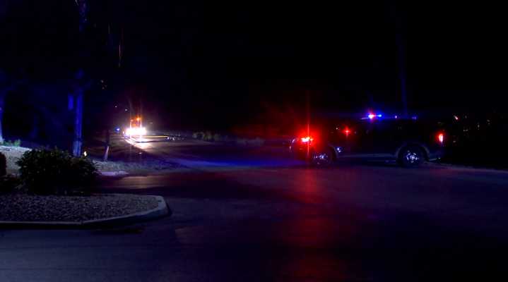 Lehigh Station Road closed due to downed power lines after crash