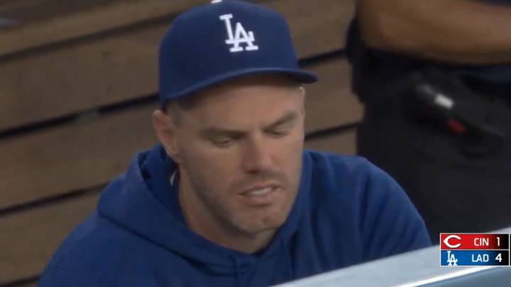 MLB star Freddie Freeman caught in 'disgusting' mid-game act on live TV cameras as fans say 'yuck'