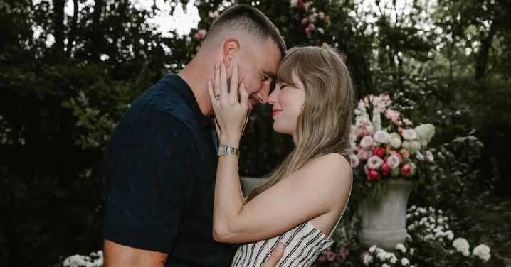 Taylor Swift anuncia su compromiso con Travis Kelce con románticas fotografías