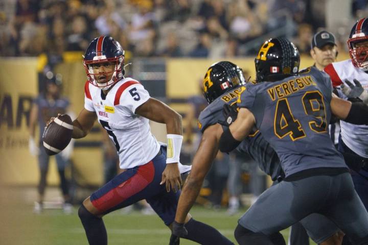 Alouettes QB Caleb Evans leaves game against Lions with injury