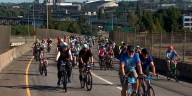 Thousands bike, walk in Portland’s 29th Providence Bridge Pedal despite heat