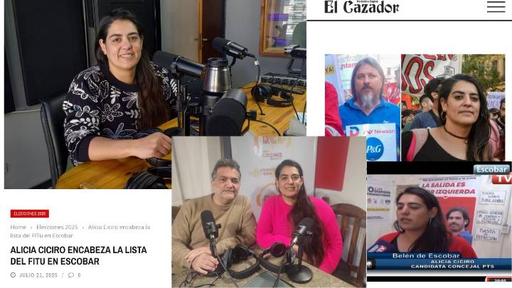 Escobar: Gran repercusión en medios locales de las candidaturas del FITU